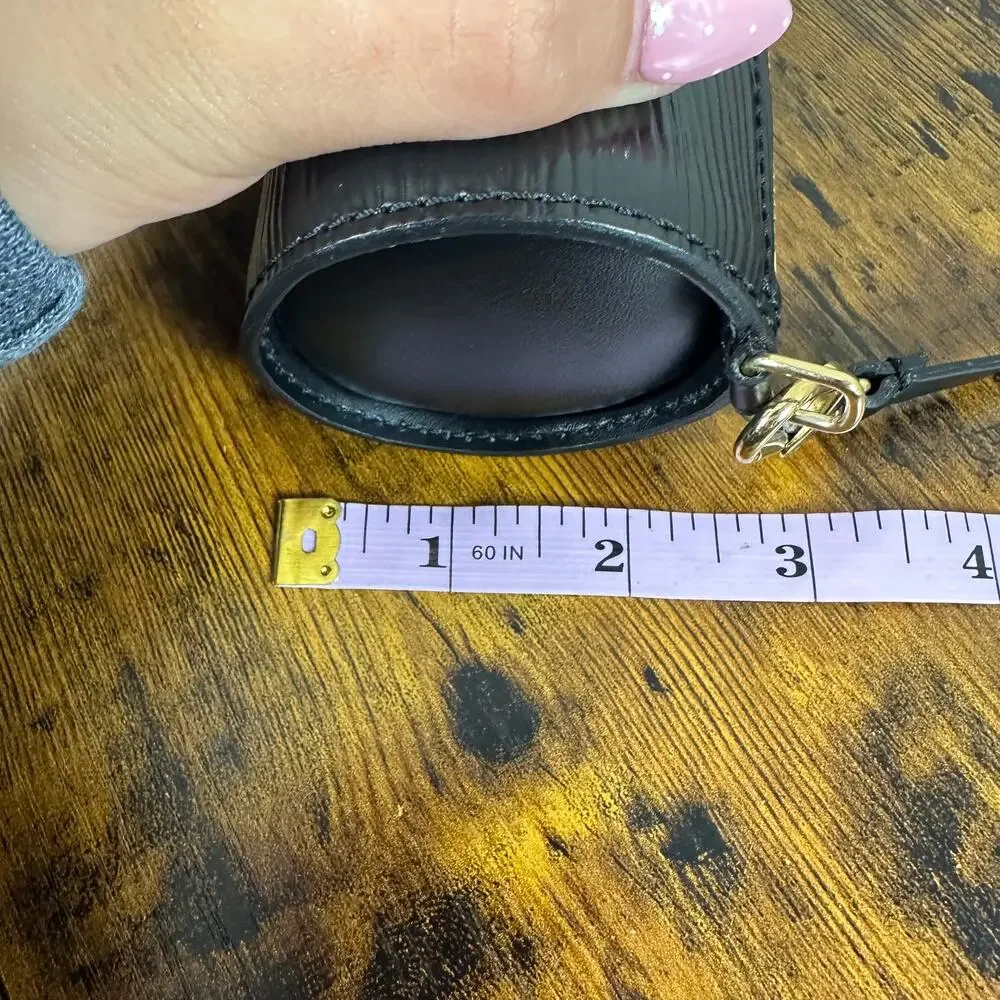 Louis Vuitton Mini Papillon Pouch Bag - Black Epi Leather